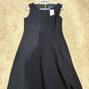 Taylor Black Textured Midi Dress